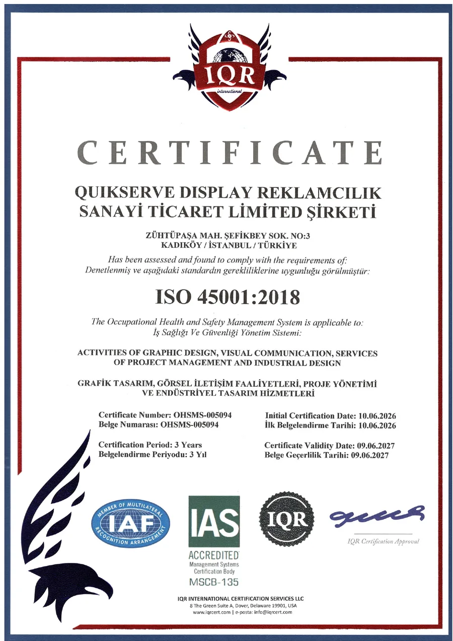 ISO 45001:2018 — Occupational Health & Safety Management System