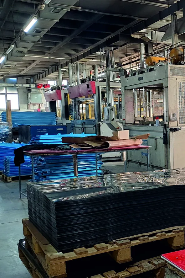 Plastic thermoforming press